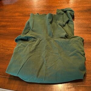 Lands' End Forest Green Super-T Cotton Turtleneck Shirt in size Large